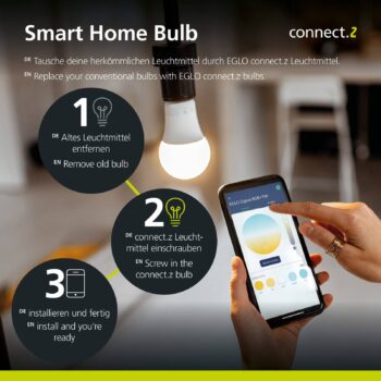 Žiarovka EGLO connect-z E27 ST64 5,5 W 500 lumenov 2200K