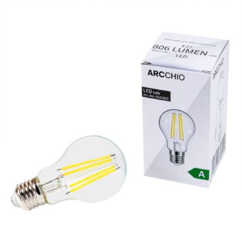 Žiarovka LED Arcchio, E27, 3,8 W, číra, 2 700 K