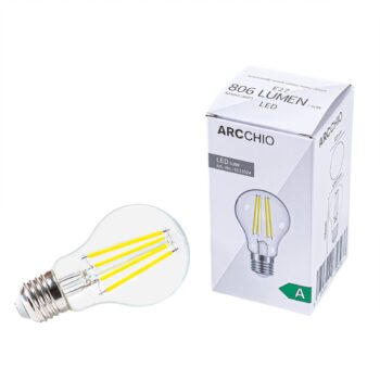 Žiarovka LED Arcchio, E27, 3,8 W, číra, 3 000 K