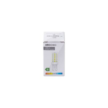 Žiarovka LED Arcchio, G9, 3 000 K, 2 W, číra, 370 lm