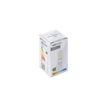 Žiarovka LED Arcchio, G9, 3 000 K, 2 W, číra, 370 lm