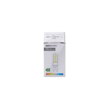 Žiarovka LED Arcchio, G9, 3 000 K, 2,6 W, číra, 485 lm