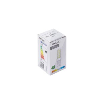 Žiarovka LED Arcchio, G9, 3 000 K, 2,6 W, číra, 485 lm