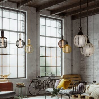 Žiarovka LED Globe, čierna, E27, 3,5 W, 1 800 K, stmievateľná