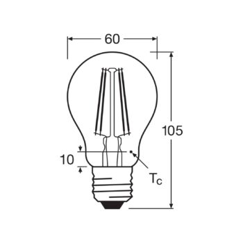 Žiarovka OSRAM LED Filament E27 6,5W 827 6-pack