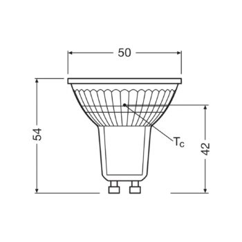 Žiarovka OSRAM LED Reflector GU10 4,3 W 36° 827 číra