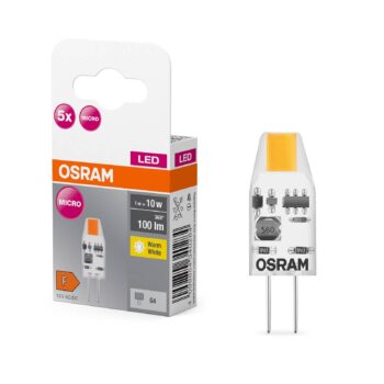 Žiarovka OSRAM LED pin clear G4 1W 827 Micro 5-pack
