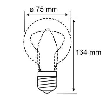 Žiarovka Paulmann LED E27 3,5 W Helix 1 800K dymová