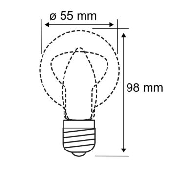 Žiarovka Paulmann LED Filament E27 4W 2 200 K