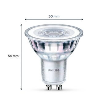 Žiarovka Philips LED GU10 3,5W 275lm 840 číra 36° 2ks
