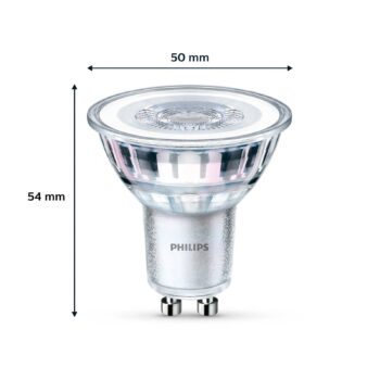 Žiarovka Philips LED GU10 4,6W 355lm 827 clear 36° 6ks