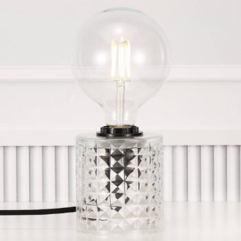 Zo skla – stolná lampa Hollywood číra