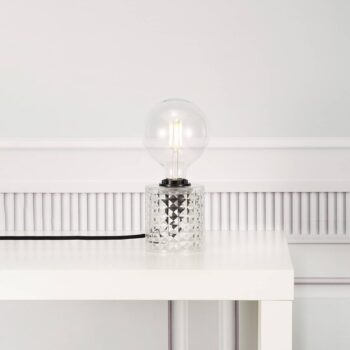Zo skla – stolná lampa Hollywood číra