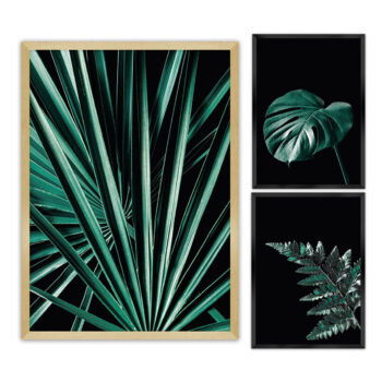 Zostava obrazov Botanica 3 ks, 70x100cm/ 40x50cm