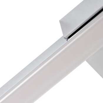 Zrkadlová lampa Lucande LED Kivana, chróm, kov, 120 cm, IP44
