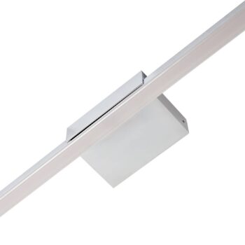 Zrkadlová lampa Lucande LED Kivana, chróm, kov, 120 cm, IP44