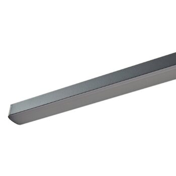 Zrkadlová lampa Lucande LED Kivana, čierna, kov, 90 cm, IP44