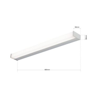 Zrkadlové LED svietidlo Marilyn 70 cm chróm