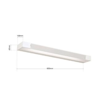 Zrkadlové LED svietidlo Marilyn biele otočné 60 cm
