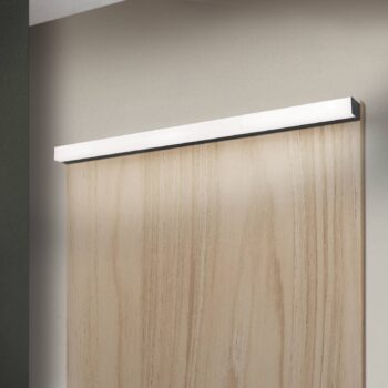 Zrkadlové svetlo Horizon LED, šírka 90 cm, čierne, IP44