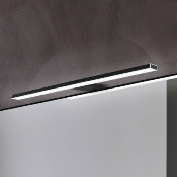 Zrkadlové svetlo LED Pandora, matná čierna, 45,8 cm