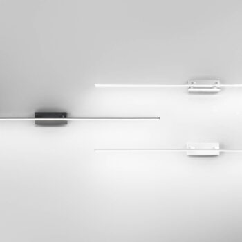 Zrkadlové svetlo Nala LED, čierne, šírka 110 cm, kov