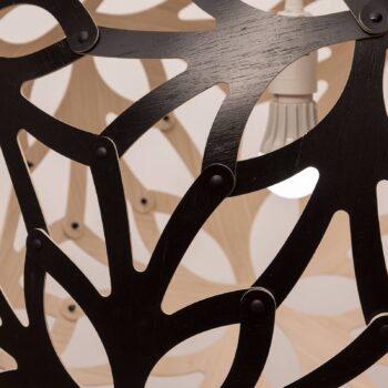 david trubridge Kvetinová závesná lampa Ø 60 cm čierna