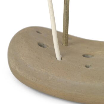 ferm LIVING Vanitas kvetinový kameň, béžová farba, 12 x 8 cm, porcelán
