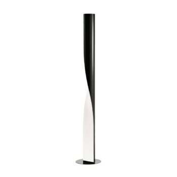 kdln Stojacia lampa Evita, čierna, výška 190 cm, stmievač