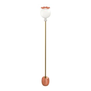 kdln Stojacia lampa Opyo, koralovo ružová, výška 172 cm