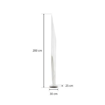 kdln Stojacia lampa Shakti, chróm, biela saténová, výška 200 cm