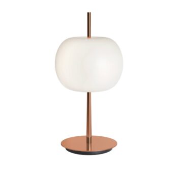 kdln Stolová LED lampa KUSHI, medená, výška 32 cm, stmievač, CCT