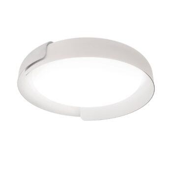 kdln Stropné LED svetlo Dala, biela/biela, Ø 58 cm, stmievateľné