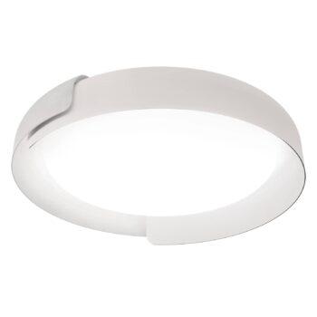 kdln Stropné LED svetlo Dala, biela/biela, Ø 87 cm, stmievateľné