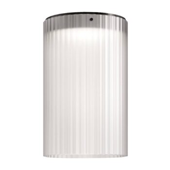 kdln Stropné LED svetlo Giass, biele, Ø 30 cm