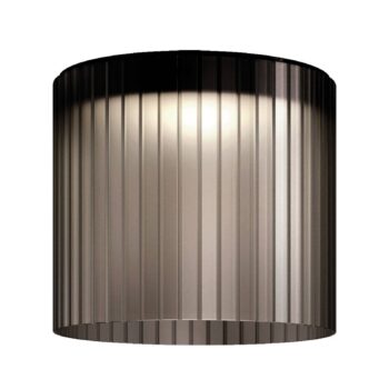 kdln Stropné LED svetlo Giass, sivá, Ø 40 cm