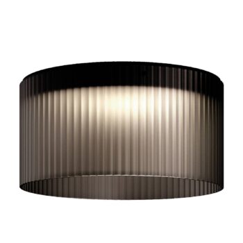 kdln Stropné LED svetlo Giass, sivá, Ø 50 cm