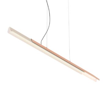 kdln Závesné svietidlo Dala lineárne, pieskovo biele/meď 2 700 K 150 cm