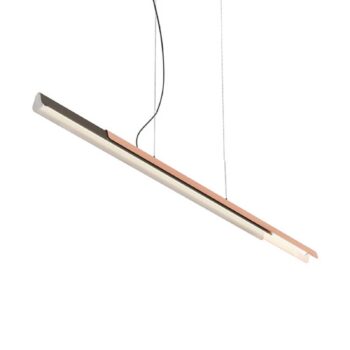 kdln Závesné svietidlo Dala lineárne tmavošedá/meď 2 700 K 150 cm