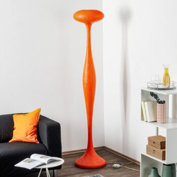 kdln stojaca lampa E.T.A., oranžová, výška 200 cm
