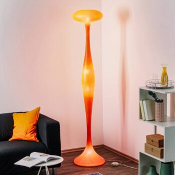 kdln stojaca lampa E.T.A., oranžová, výška 200 cm