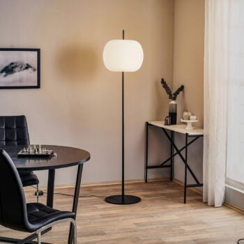 kdln stojaca lampa Kushi XL, čierna, výška 185 cm, stmievač