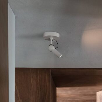kdln stropné LED svetlo Bird, biele, Ø 11 cm, kov
