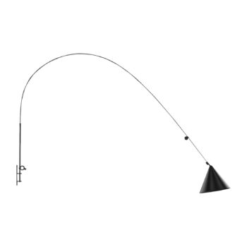 midgard LED nástenné svietidlo AYNO XL čierna/čierna 2 700 K 220 cm