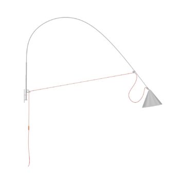midgard LED nástenné svietidlo AYNO XL, sivo-oranžové, 4 000 K 220 cm