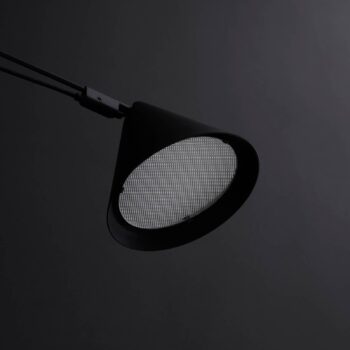 midgard LED stojacia lampa AYNO L, čierna/čierna 3 000 K 166 cm