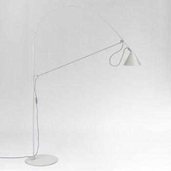 midgard LED stojacia lampa AYNO L, sivá/sivá, 4 000 K, 166 cm