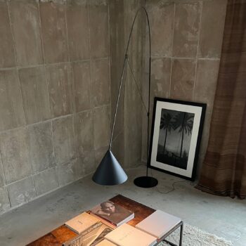 midgard LED stojacia lampa AYNO XL čierna/čierna 4 000 K 290 cm