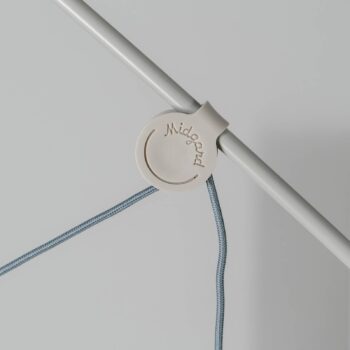 midgard LED stojacia lampa AYNO XL, sivá/sivá, 2 700 K, 290 cm