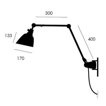 midgard modulárne nástenné svietidlo TYP 505 85cm biele